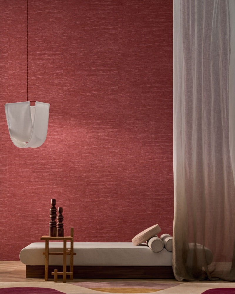 75346528 Tatami Grenat Wallpaper by Casamance