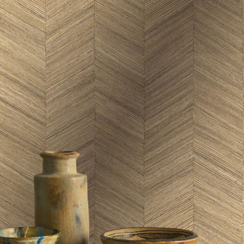 Ocotea Sable Nature Sur Mesure - Textures Wallpaper by Casamance