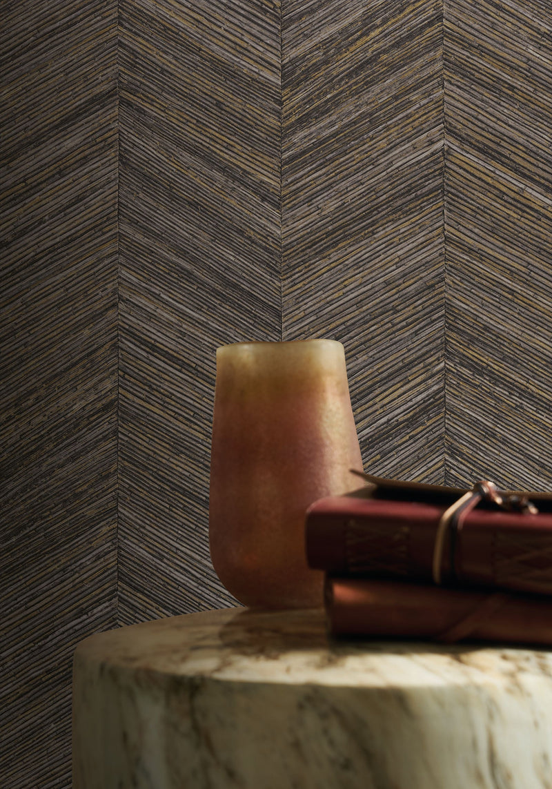 75371120 Ocotea Ebene Wallpaper by Casamance