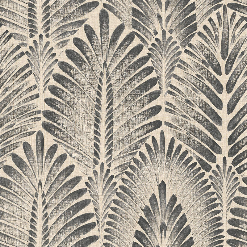 75470916 Alisio Sable/Anthracite Wallpaper by Casamance
