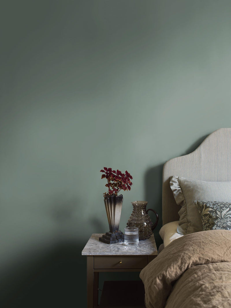 Dusk Green Pigment Wallpaper by Boråstapeter