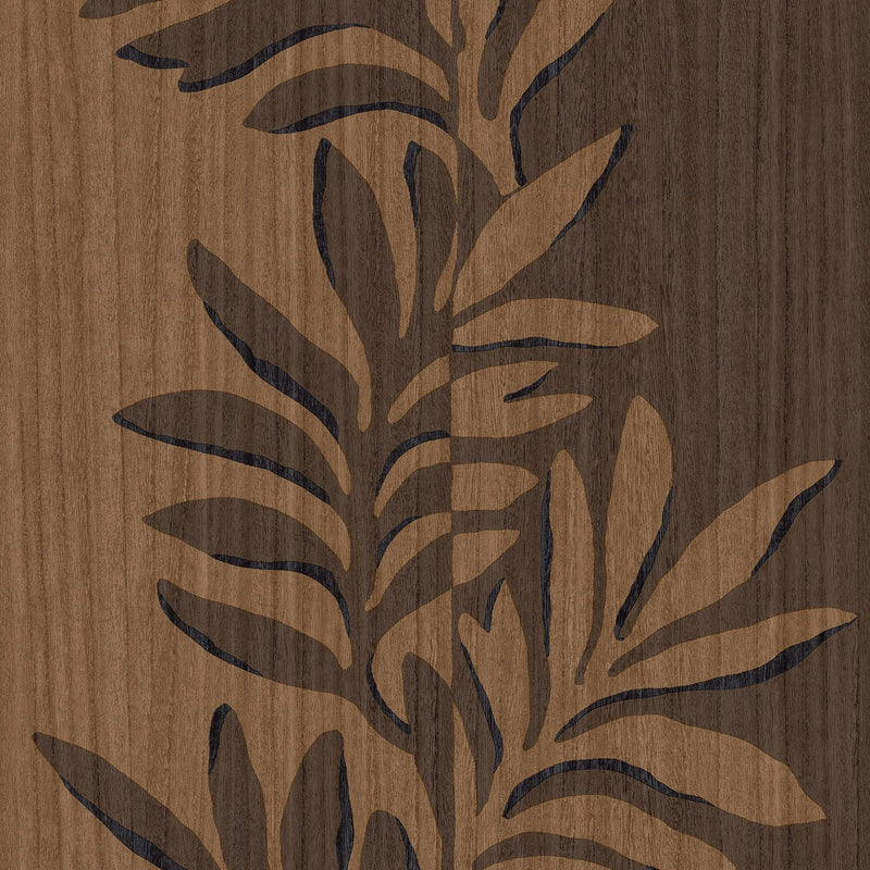 75601120 Rama Noyer/Wengé Wallpaper by Casamance