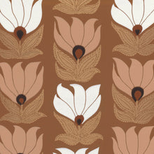 75690916 Dauphine Square Jasmin Ambre and Nude Wallpaper by Casamance