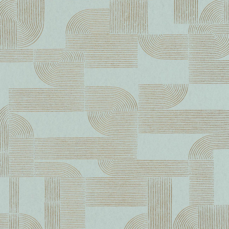 75701426 Hector Square Jasmin Opaline and Dore Wallpaper by Casamance
