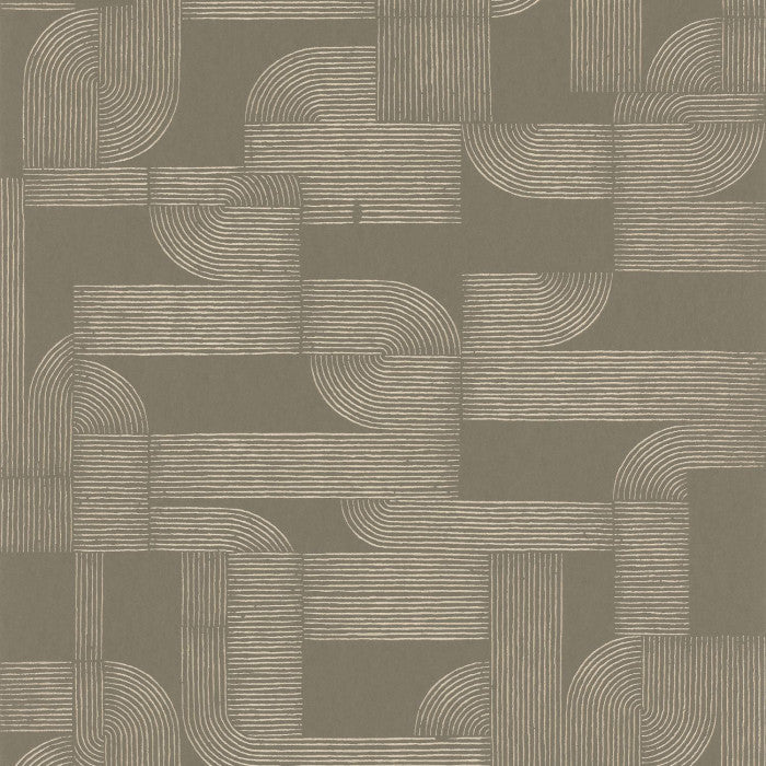 Hector Square Jasmin Vert Wallpaper by Casamance