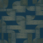 75701834 Hector Square Jasmin Petrole and Dore Wallpaper by Casamance