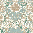 75733262 Chardon Square Jasmin Blanc and Opaline Wallpaper by Casamance