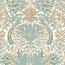 75733262 Chardon Square Jasmin Blanc and Opaline Wallpaper by Casamance