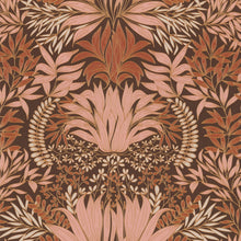 75733364 Chardon Square Jasmin Cognac and Nude Wallpaper by Casamance