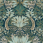 75733568 Chardon Square Jasmin Petrole and Celadon Wallpaper by Casamance