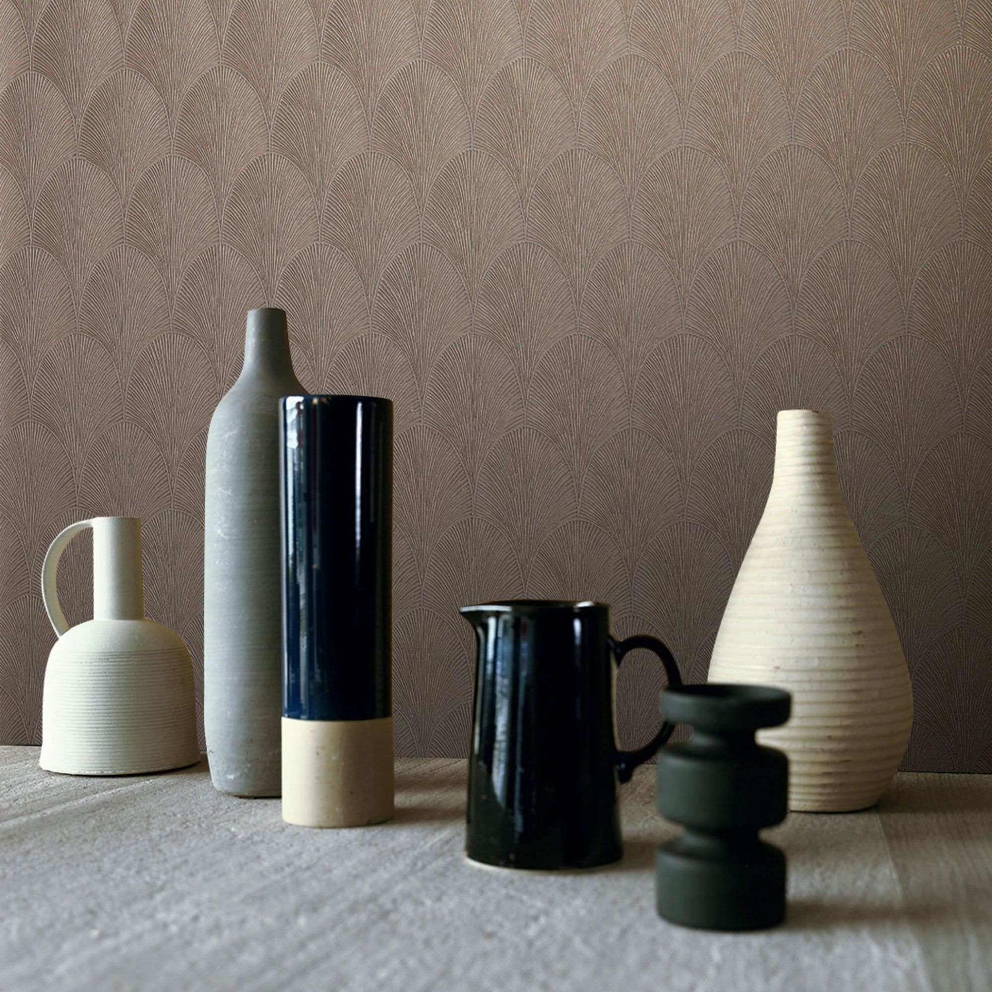 75781528 Tourmaline Taupe Wallpaper by Casamance