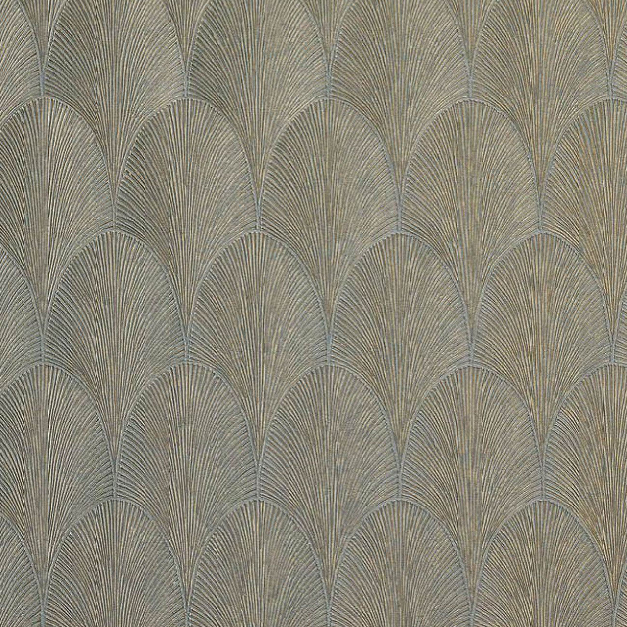 75781834 Tourmaline Textures Metalliques Vert De Gris and Dore Wallpaper by Casamance