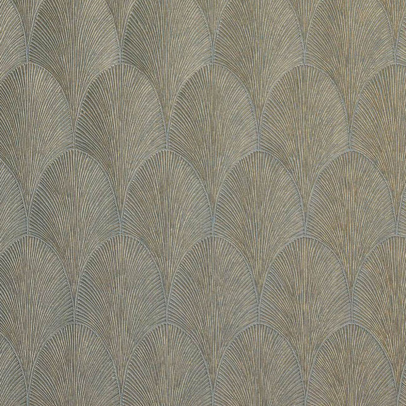 75781834 Tourmaline Textures Metalliques Vert De Gris and Dore Wallpaper by Casamance