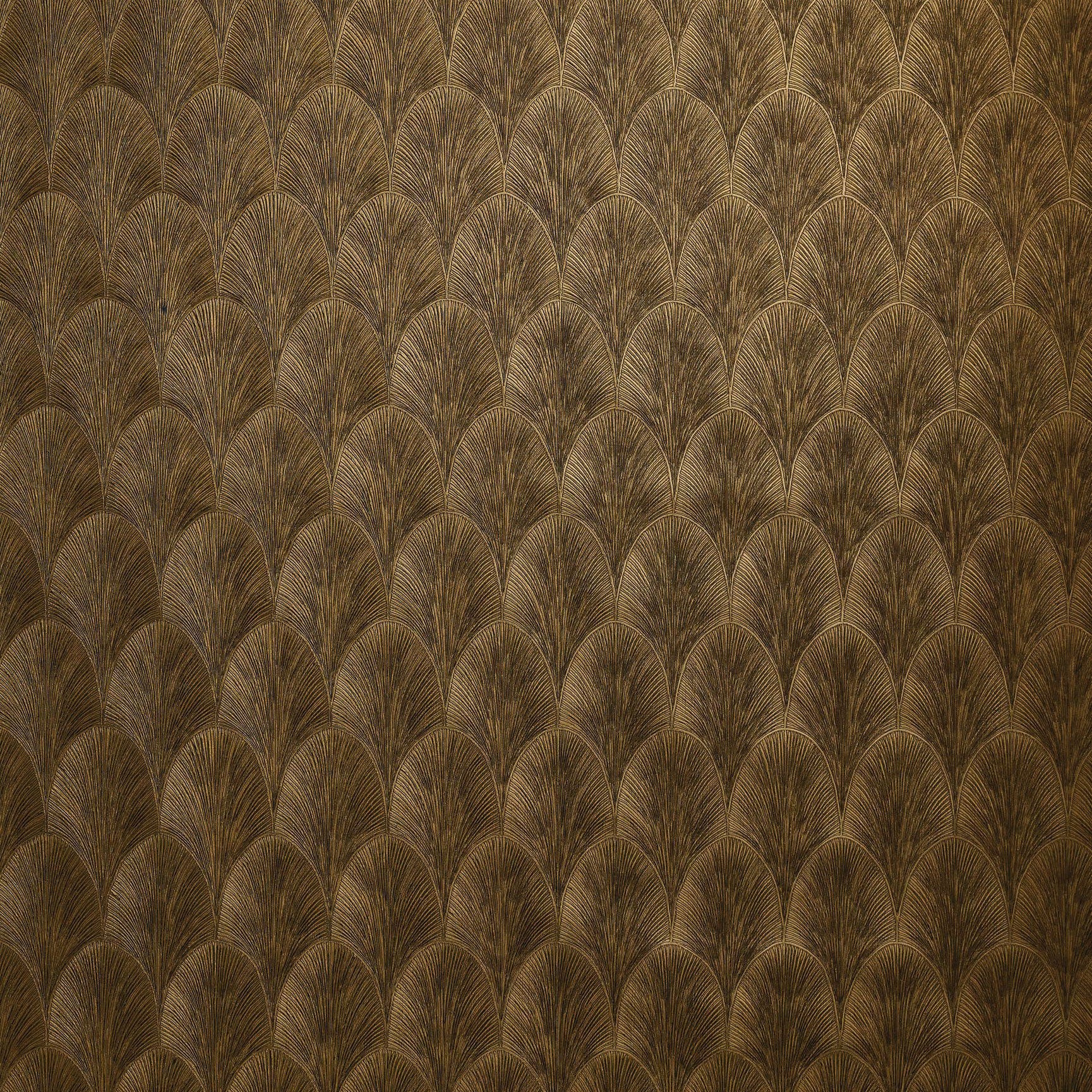 75782038 Tourmaline Doré Foncé Wallpaper by Casamance