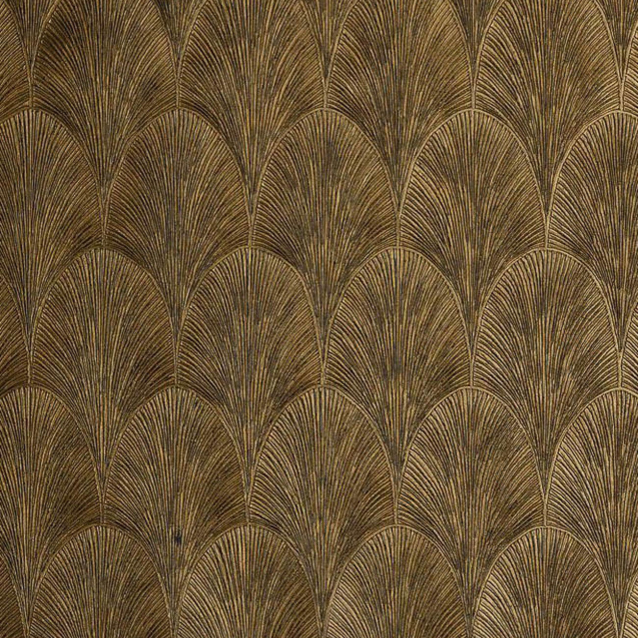 Tourmaline Doré Foncé Ecrin Wallpaper by Casamance