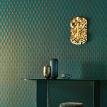 75782242 Tourmaline Emeraude/Doré Wallpaper by Casamance
