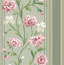 757 Raya Sage/Pink Wallpaper by Belgravia