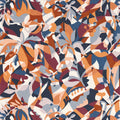 Plongeon Marine / Terracotta. L'ile Aux Oiseaux Wallpaper by Casamance