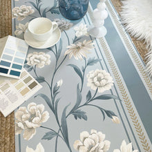 758 Raya Blue/Cream Wallpaper by Belgravia
