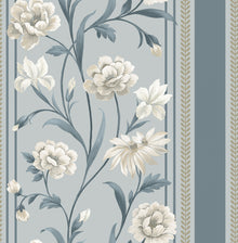 758 Raya Blue/Cream Wallpaper by Belgravia