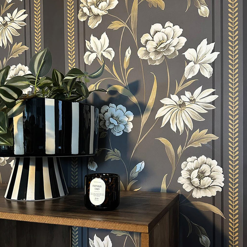 759 Raya Dark Neutral Wallpaper by Belgravia