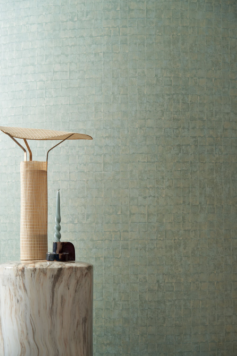 76080610 Faenza Céladon Wallpaper by Casamance