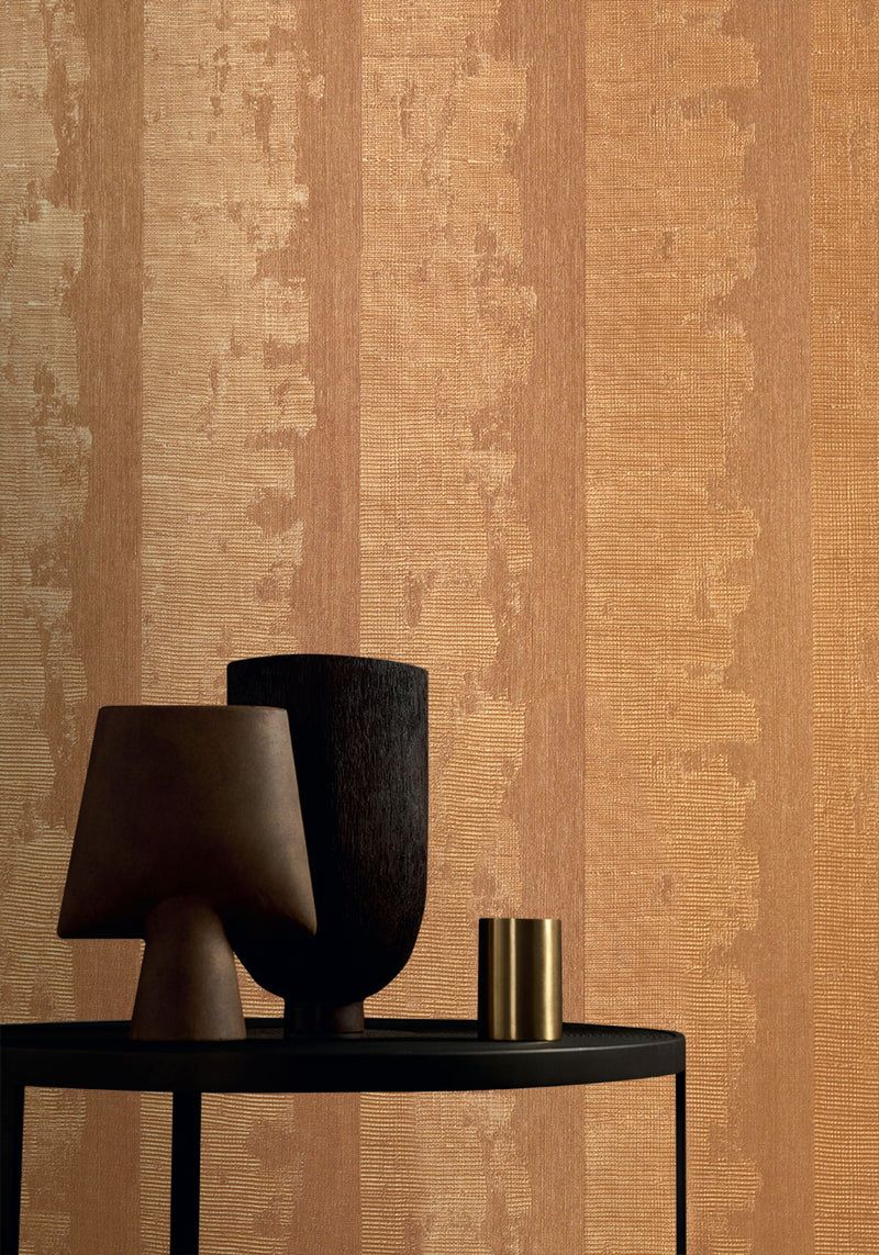 76102344 Nérikomi Cuivre Wallpaper by Casamance