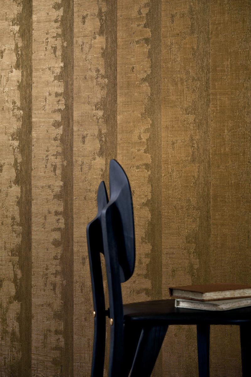 76102548 Nérikomi Doré Foncé Wallpaper by Casamance