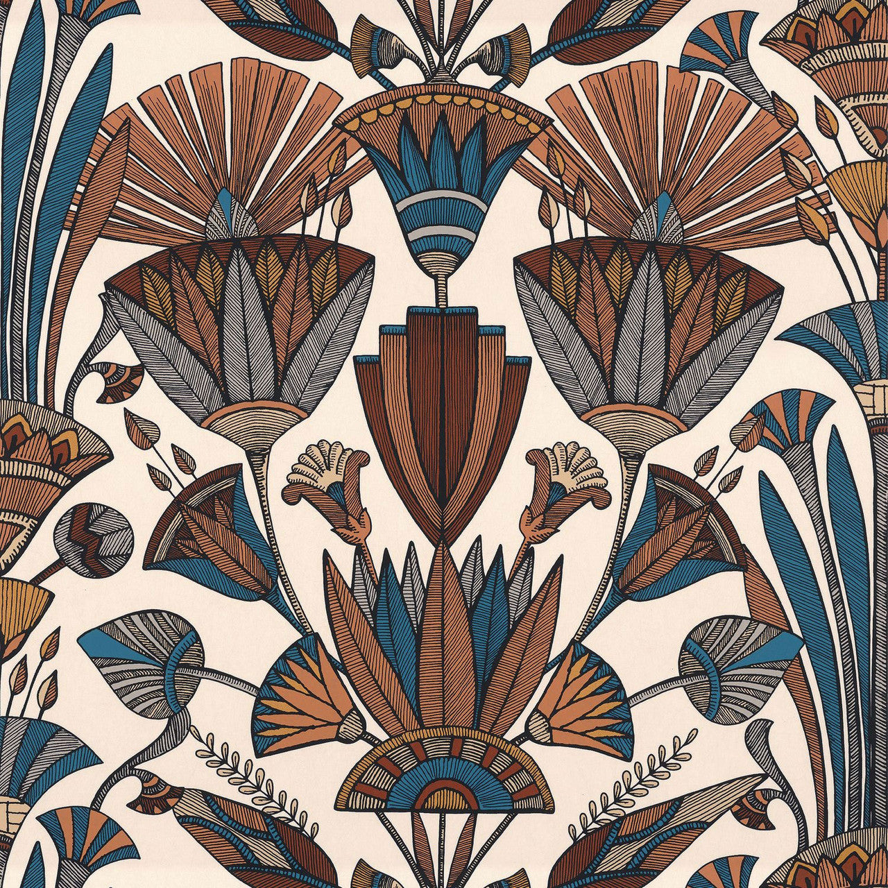76130712 Denderah Bord Du Nil Wallpaper by Casamance