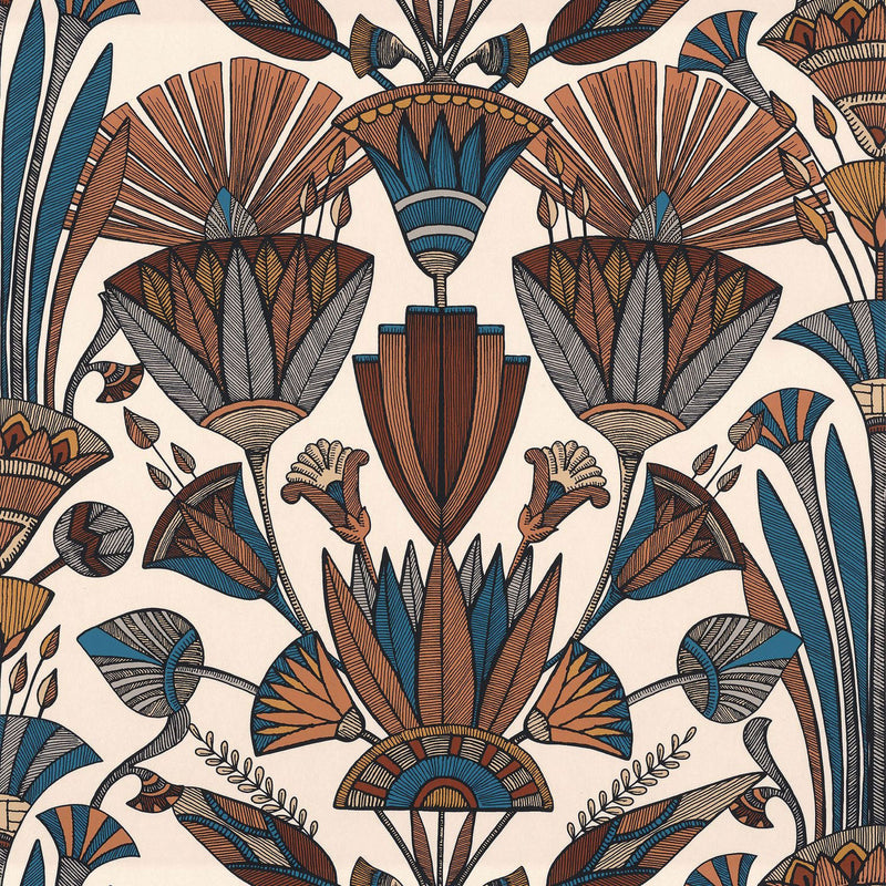 76130712 Denderah Bord Du Nil Wallpaper by Casamance