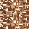 Gourna Terracotta and Cuivre Bord Du Nil Wallpaper by Casamance
