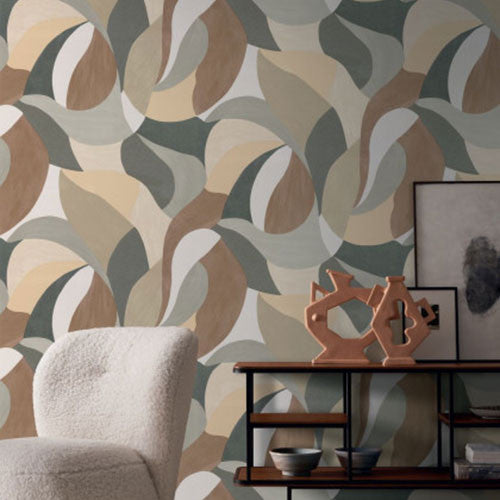 76200100 Mandorla Terra Rossa Wallpaper by Casamance