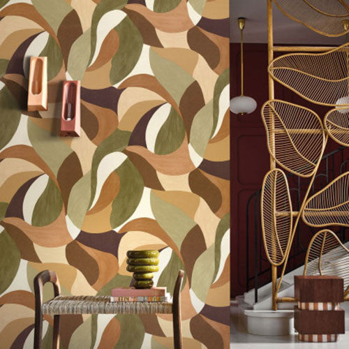 76200202 Mandorla Terra Rossa Wallpaper by Casamance