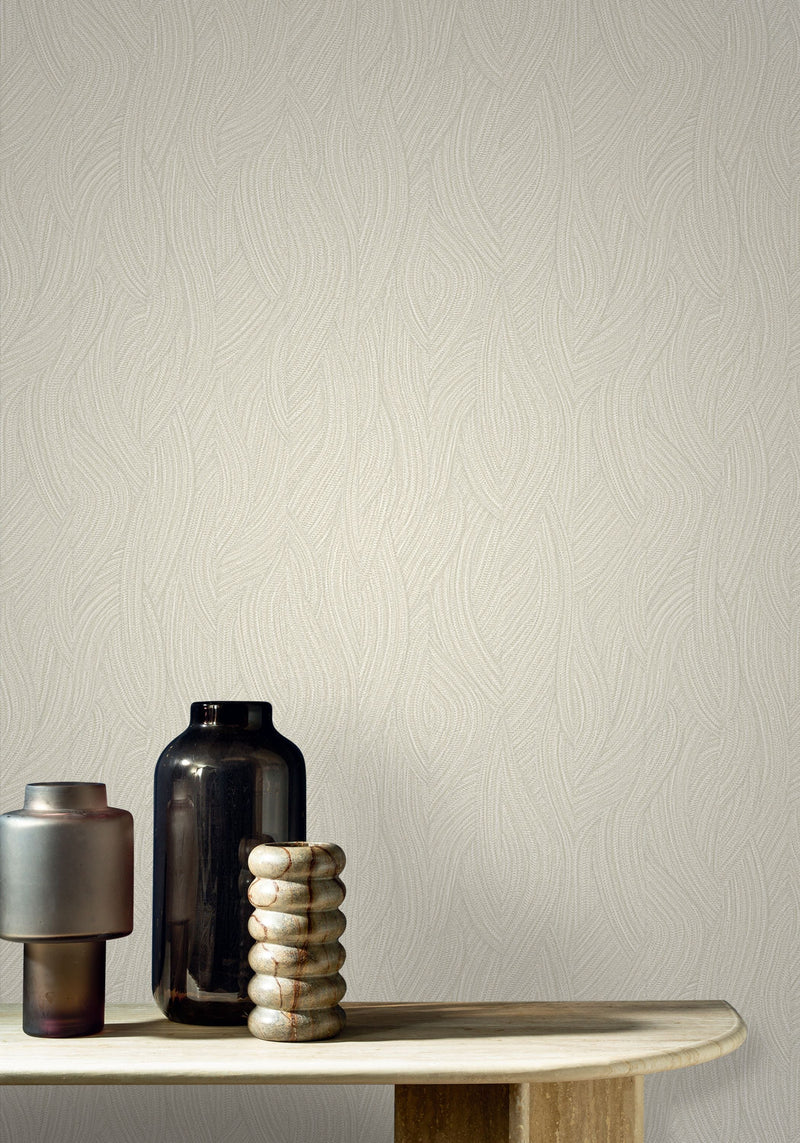 76220916 Jassine Ivoire Wallpaper by Casamance