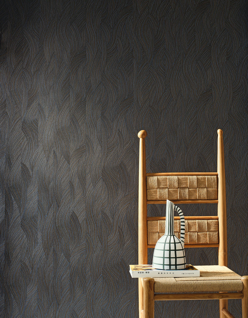 76221426 Jassine Encre Wallpaper by Casamance