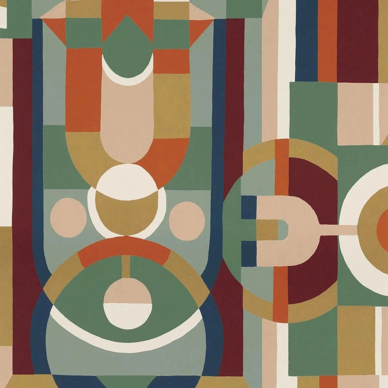 76250508 Vitrail Faubourg Des Lumieres Wallpaper by Casamance