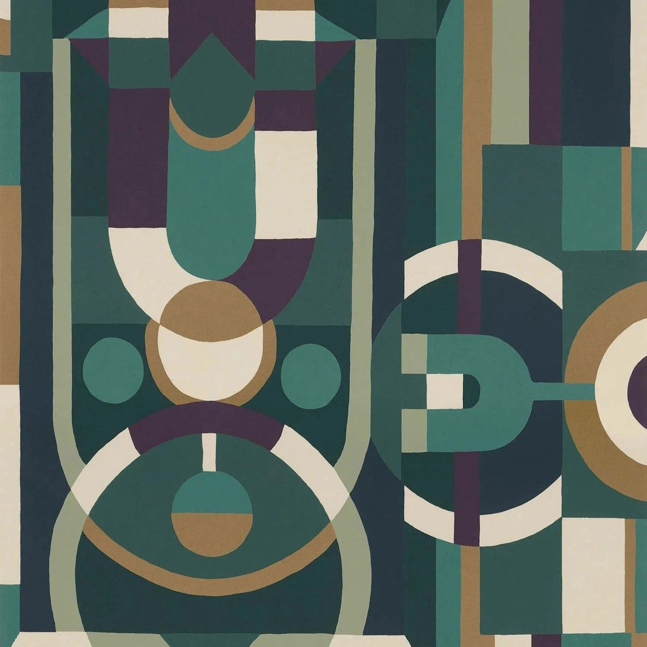 76250610 Vitrail Faubourg Des Lumieres Wallpaper by Casamance