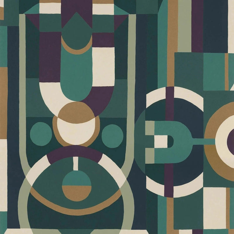 76250610 Vitrail Faubourg Des Lumieres Wallpaper by Casamance