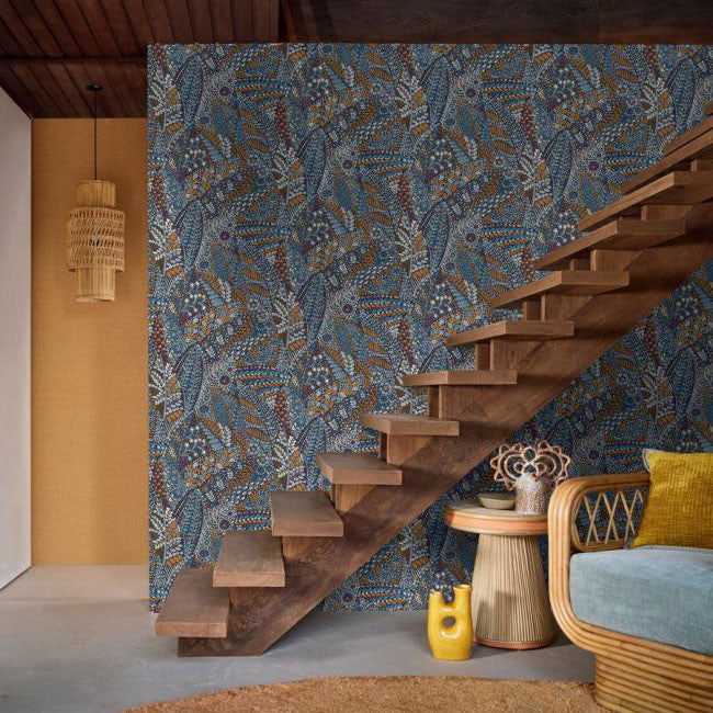 76310712 Talavera Casa Azul Wallpaper by Casamance