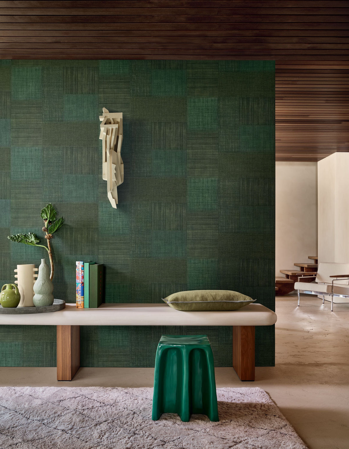 Mestizo Vert Forêt Wallpaper by Casamance