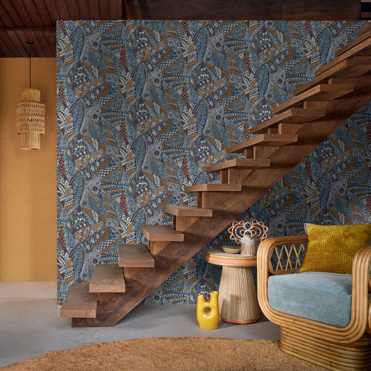 76333160 Lienzo Casa Azul Wallpaper by Casamance
