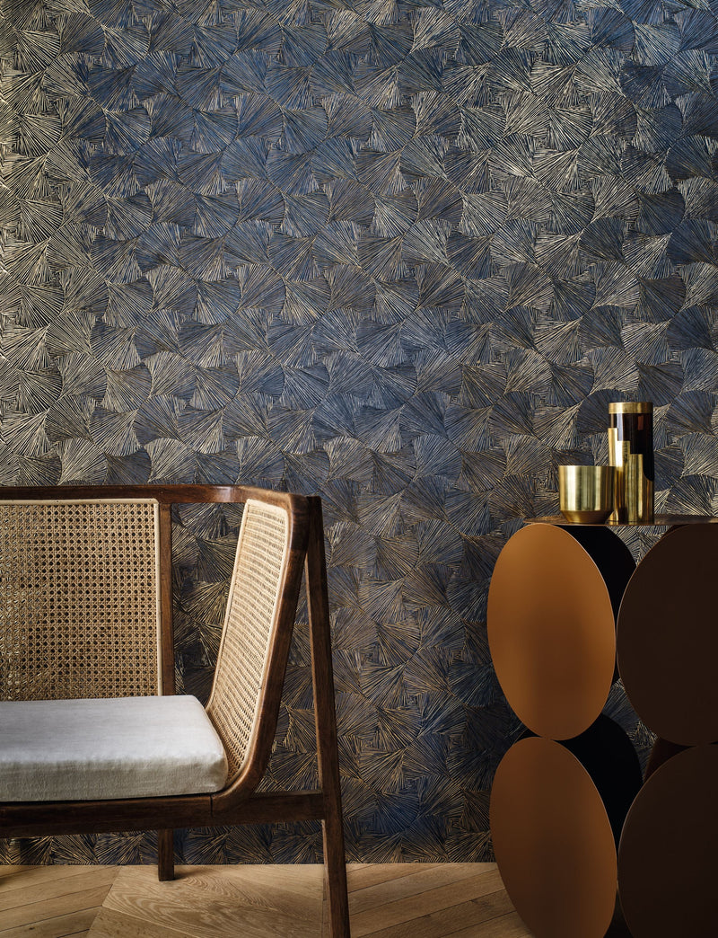 76522752 Songket Orage/Doré Wallpaper by Casamance