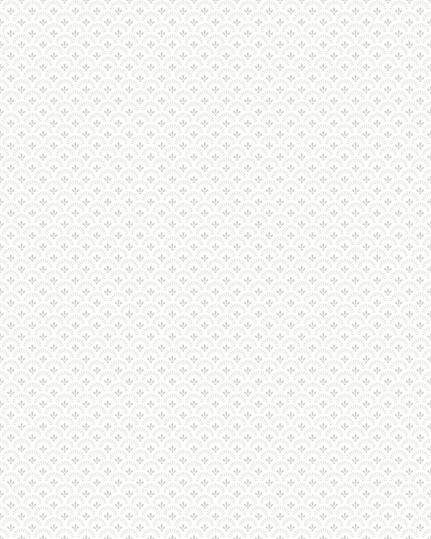7652 Daisy Light White and Grey Falsterbo III Wallpaper by Boråstapeter