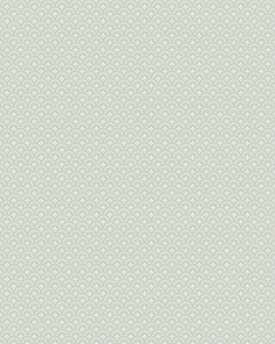 7654 Daisy Light Green and White Falsterbo III Wallpaper by Boråstapeter