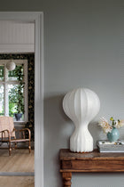 7655 Daisy Dark Grey and Blue Falsterbo III Wallpaper by Boråstapeter