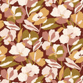 Amaryllis Grenat / Blush Jardin Felicia Wallpaper by Casamance