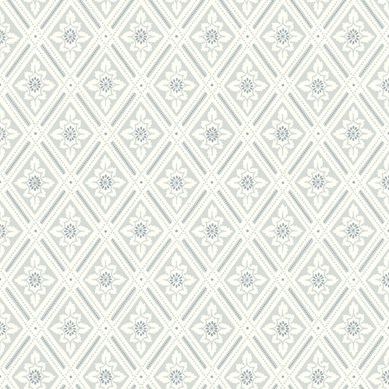 7658 Ester Light Grey and Blue Falsterbo III Wallpaper by Boråstapeter