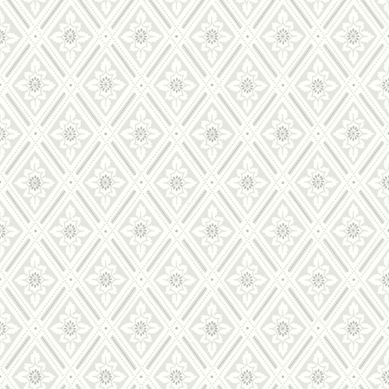 7659 Ester Light Grey and White Falsterbo III Wallpaper by Boråstapeter