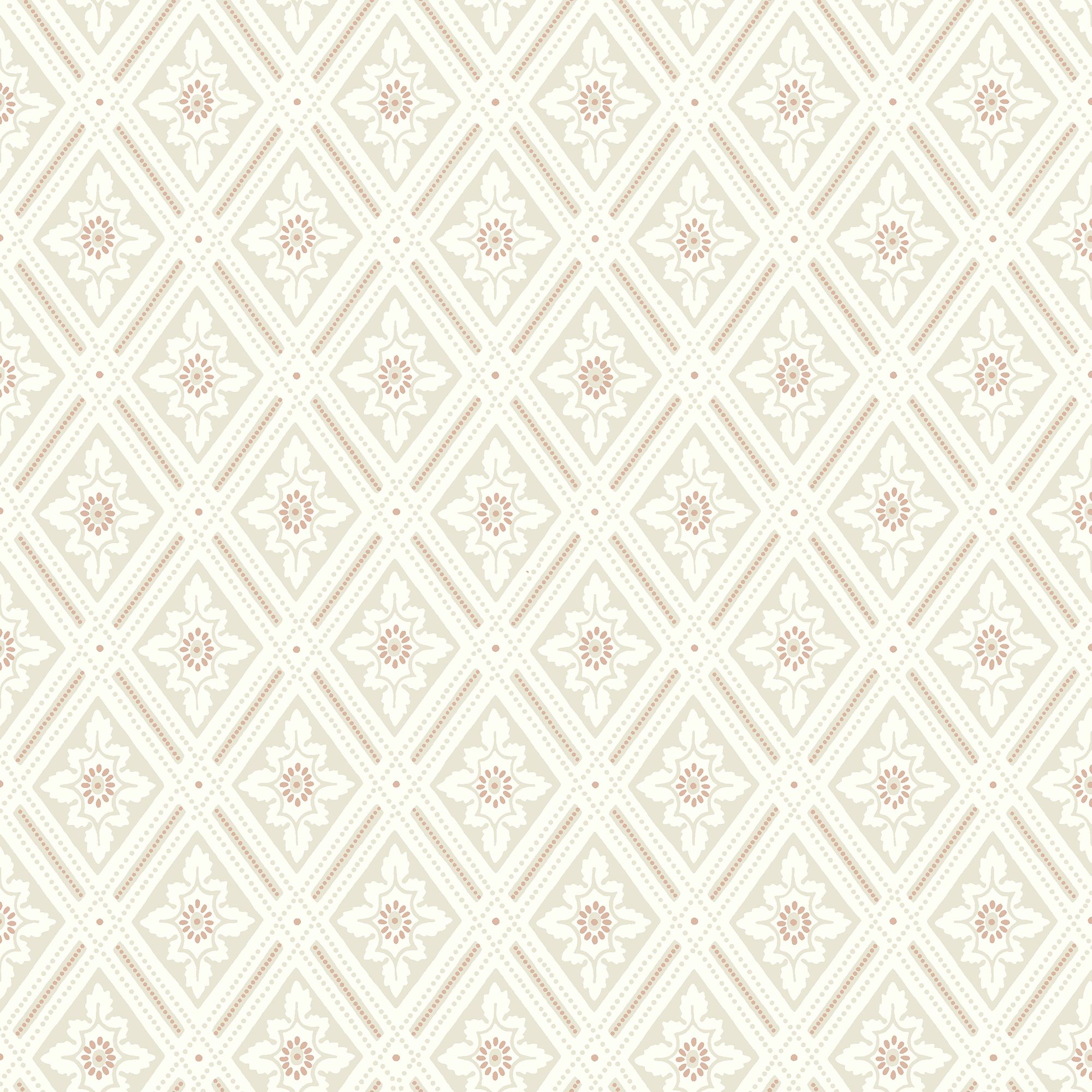 7660 Ester Light Beige and Red Falsterbo III Wallpaper by Boråstapeter