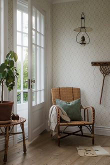 7660 Ester Light Beige and Red Falsterbo III Wallpaper by Boråstapeter